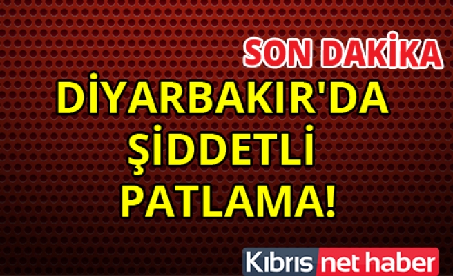 Diyarbakır'da büyük patlama  çatışma başladı...