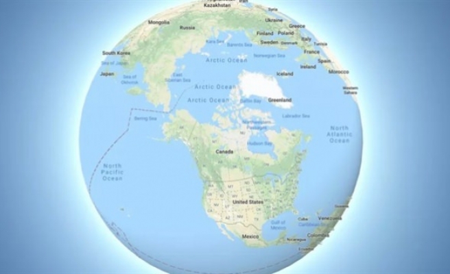 Google Dünya'yı artık küre olarak gösteriyor
