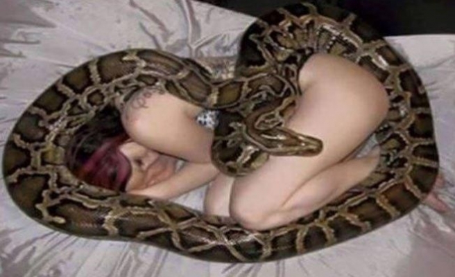 Her gece yılanla uyuyordu! 