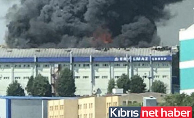 İstanbul'da fabrikada korkutan yangın