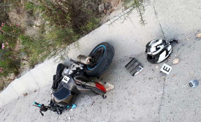 Kaplıca-Büyükkonuk arasında motorsiklet kazası