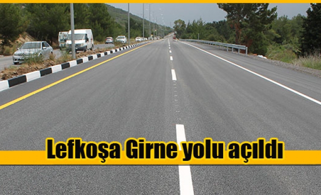 Lefkoşa Girne Anayolunun 2'inci Etabı trafiğe açıldı