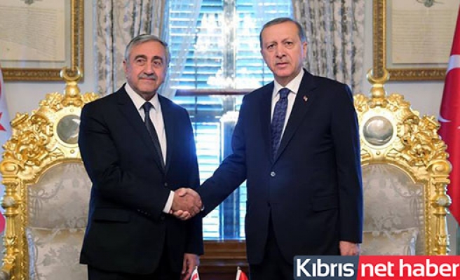 Mustafa Akıncı, Erdoğan'la ile görüştü.