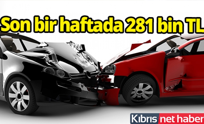Trafikte son bir haftada 79 kaza, 9 yaralı, 281 bin TL zarar