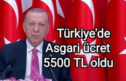 Türkiye'de Asgari ücret 5500 TL oldu