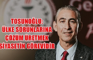 Tosunoğlu: Ülke sorunlarına çözüm üretmek siyasetin...