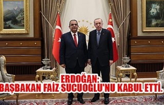 Erdoğan: Başbakan Faiz Sucuoğlu'nu kabul etti.