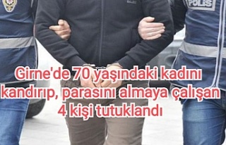 Girne'de 70 yaşındaki kadını kandırıp parasını...