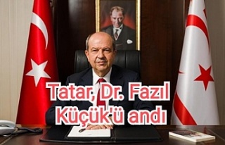 Tatar, Dr. Fazıl Küçük'ü andı