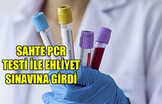 Sahte PCR testi ile ehliyet sınavına girdi