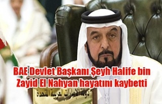 BAE Devlet Başkanı Şeyh Halife bin Zayid El Nahyan...