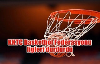 KKTC Basketbol Federasyonu ligleri durdurdu