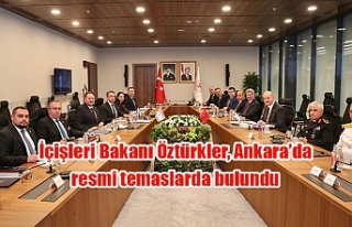 İçişleri Bakanı Öztürkler, Ankara’da resmi...