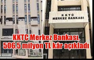 KKTC Merkez Bankası, 506,5 milyon TL kâr açıkladı