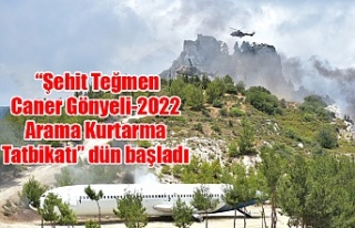 “Şehit Teğmen Caner Gönyeli-2022 Arama Kurtarma...