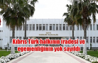 Kıbrıs Türk halkının iradesi ve egemenliğinin...