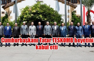 Cumhurbaşkanı Tatar TESKOMB heyetini kabul etti