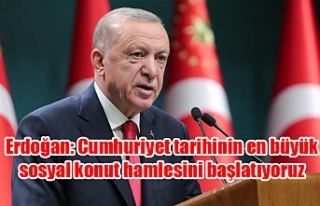 Erdoğan: Cumhuriyet tarihinin en büyük sosyal konut...