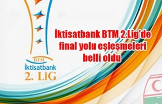 İktisatbank BTM 2.Lig'de final yolu eşleşmeleri...
