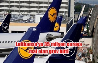 Lufthansa'ya 35 milyon euroya mal olan grev bitti