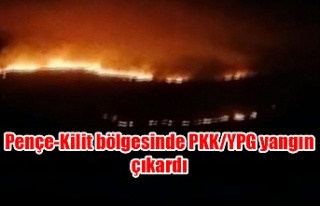 Pençe-Kilit bölgesinde PKK/YPG yangın çıkardı