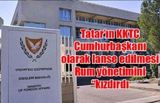 Tatar’ın KKTC Cumhurbaşkanı olarak lanse edilmesi...