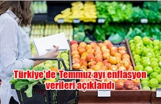 Türkiye'de Temmuz ayı enflasyon verileri...