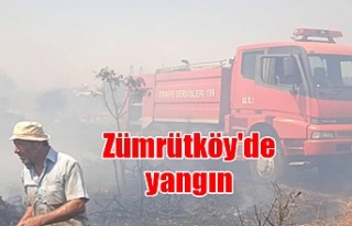 Zümrütköy'de yangın