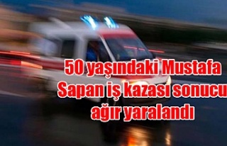 50 yaşındaki Mustafa Sapan iş kazası sonucu ağır...