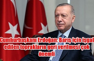 Cumhurbaşkanı Erdoğan: Barış için işgal edilen...