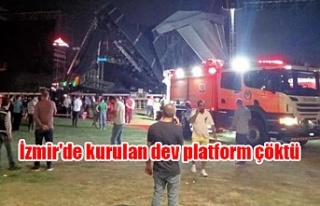 İzmir'de kurulan dev platform çöktü
