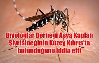 Biyologlar Derneği Asya Kaplan Sivrisineğinin Kuzey...