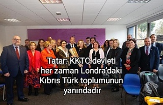 Tatar: KKTC devleti her zaman Londra’daki Kıbrıs...