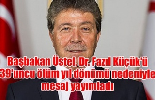 Başbakan Üstel, Kıbrıs Türk halkının özgürlük...