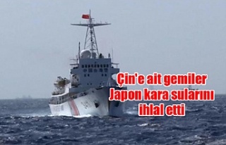 Çin'e ait gemiler Japon kara sularını ihlal...