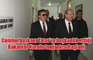 Cumhurbaşkanı Tatar'ın başkanlık ettiği...