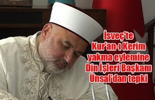 İsveç'te Kur'an-ı Kerim yakma eylemine...
