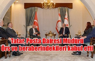 Tatar, Posta Dairesi Müdürü Örs ve beraberindekileri...