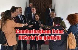 Cumhurbaşkanı Tatar, DiCarlo’yla görüştü