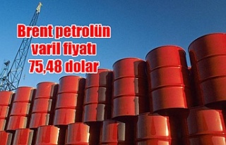 Brent petrolün varil fiyatı 75,48 dolar
