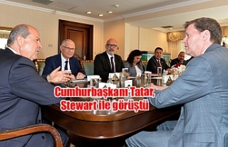 Cumhurbaşkanı Tatar, Stewart ile görüştü