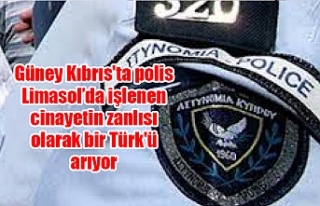 Güney Kıbrıs'ta polis Limasol’da işlenen...
