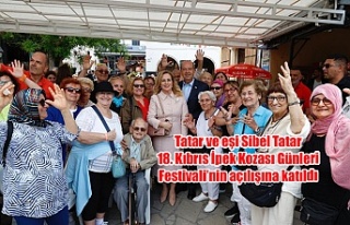 Tatar ve eşi Sibel Tatar 18. Kıbrıs İpek Kozası...