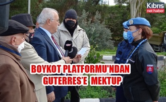 Boykot Platformu'ndan  Guterres’e mektup