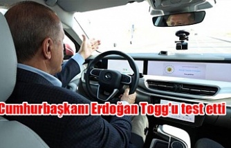 Cumhurbaşkanı Erdoğan Togg'u test etti
