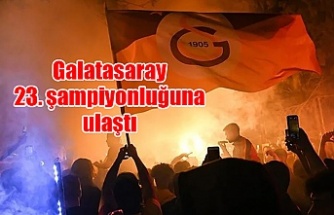 Galatasaray 23. şampiyonluğuna ulaştı