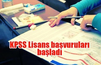 KPSS Lisans başvuruları başladı