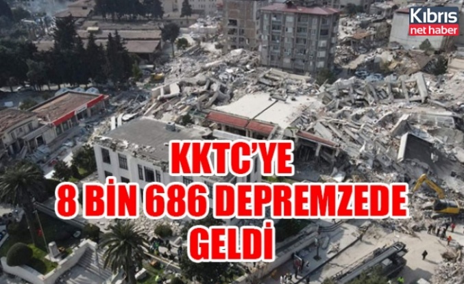 KKTC’ye 8 bin 686 depremzede geldi