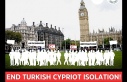 Kıbrıslı Türkler İngiliz Parlamentosu önünde...
