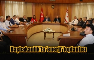 Başbakanlık'ta 'enerji' toplantısı